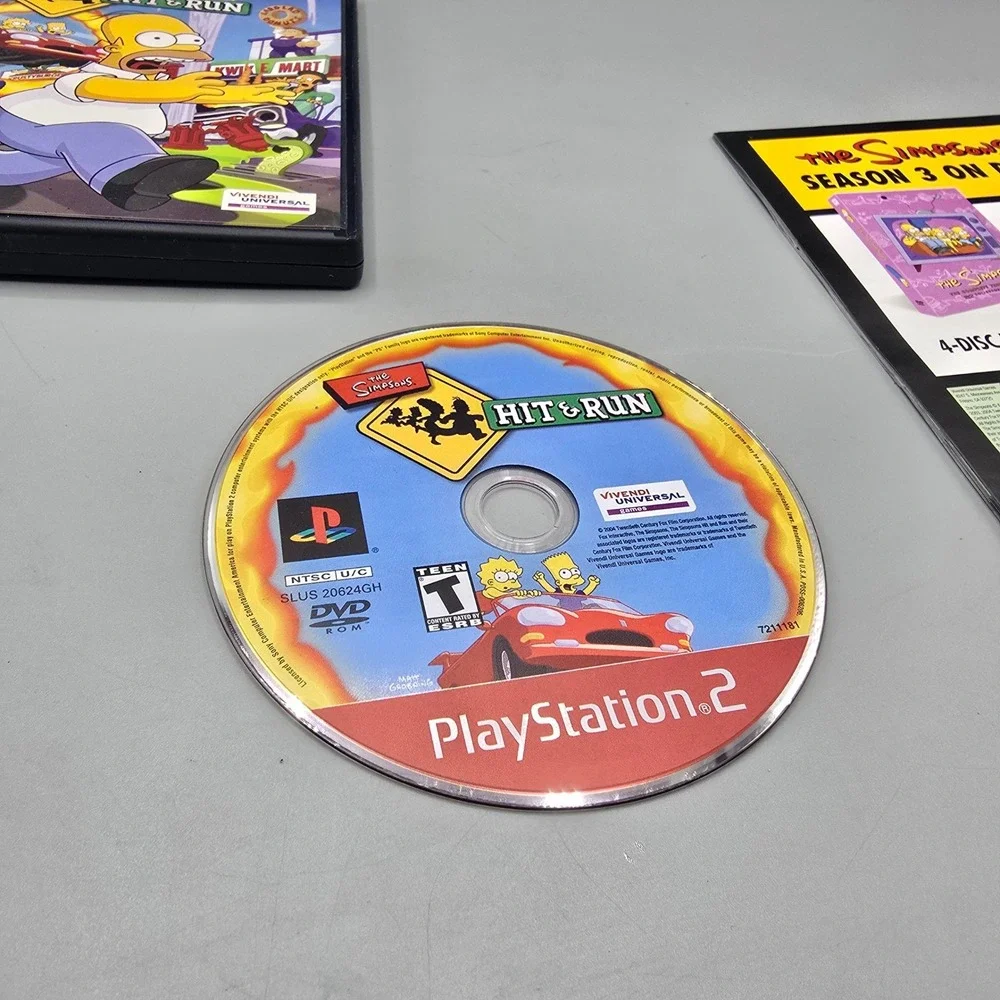 The Simpsons Hit & Run PS2 PlayStation 2 Greatest Hits CIB Complete Manual